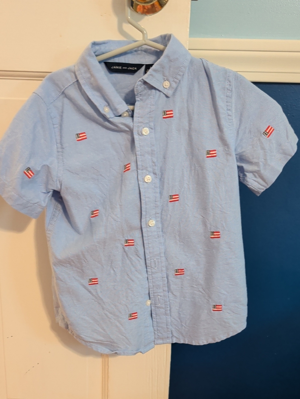 Janie & Jack Boy's Button down flag Shirt